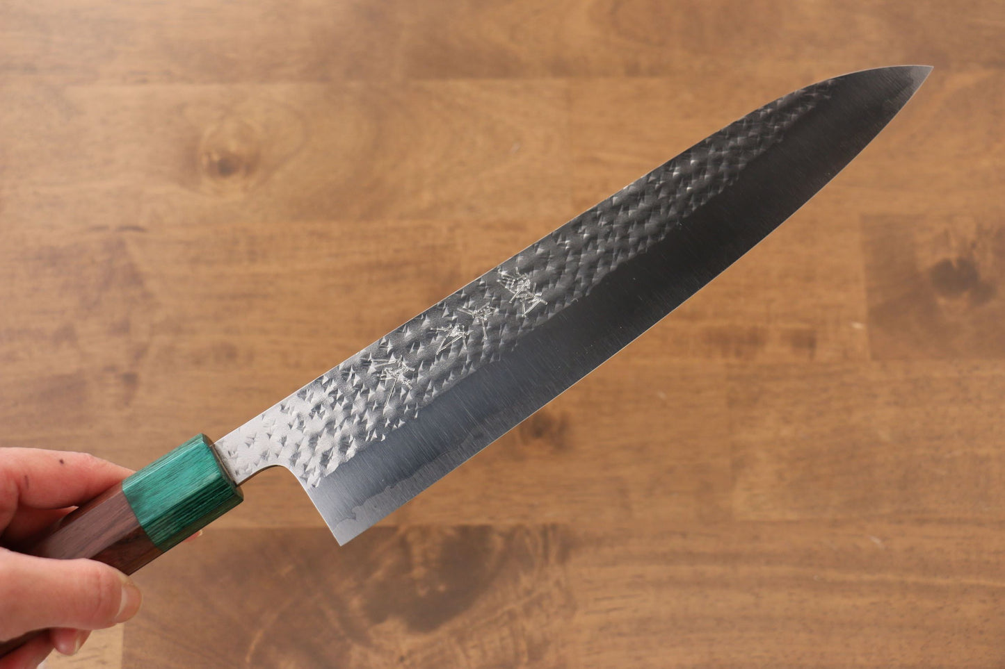 Yu Kurosaki Senko R2/SG2 Hammered Gyuto Japanese Knife 240mm Shitan Handle - Japanny - Best Japanese Knife