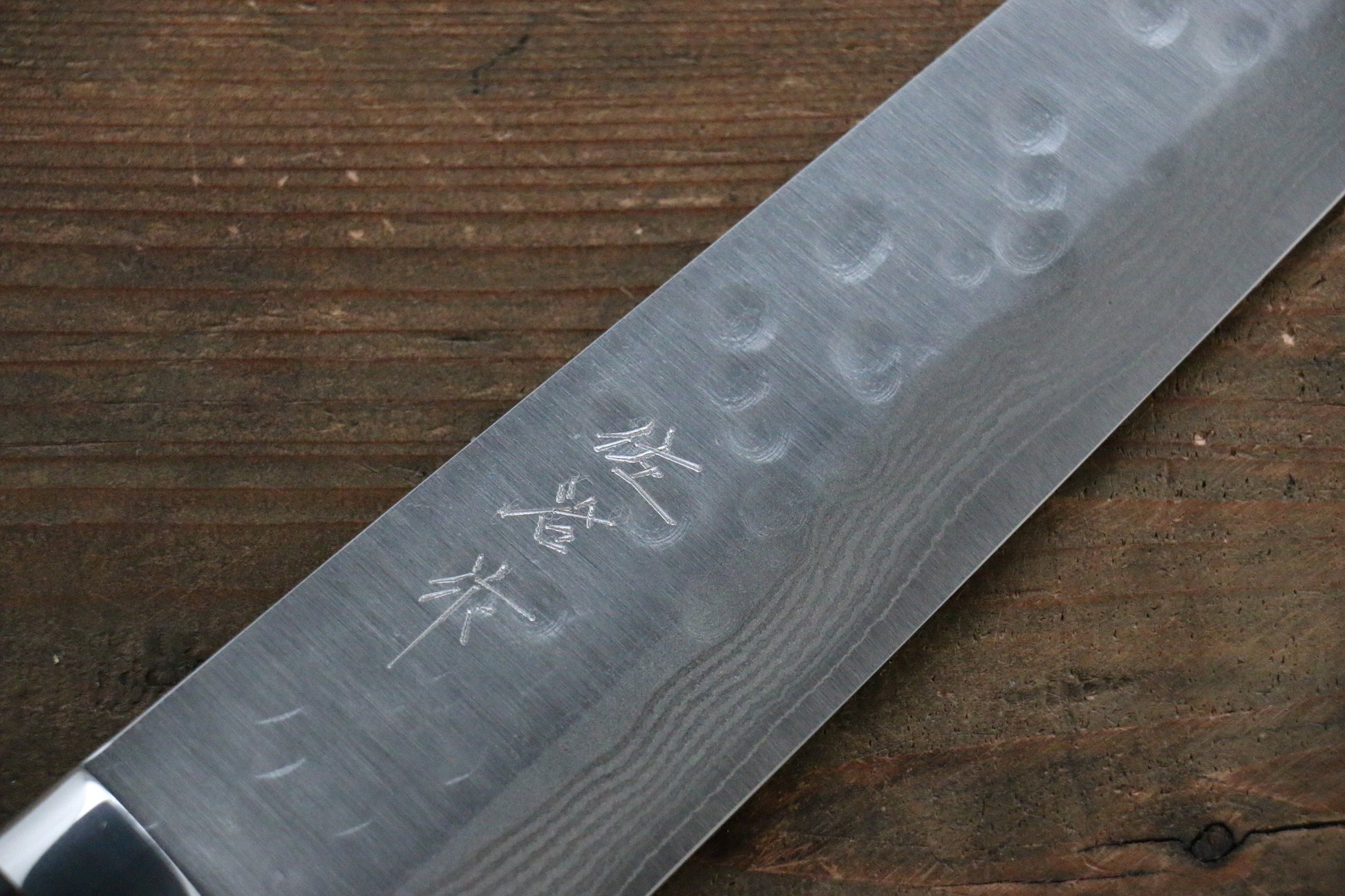 Takeshi Saji SRS13 Hammered Damascus Kiritsuke Japanese Chef Knife 240mm (Slender) with Iron Wood handle handle - Japanny - Best Japanese Knife