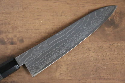 Thương hiệu Kajin Thép Cobalt đặc biệt Thép Damascus Dao đa năng Gyuto dao Nhật 210mm chuôi dao gỗ Pakka xám