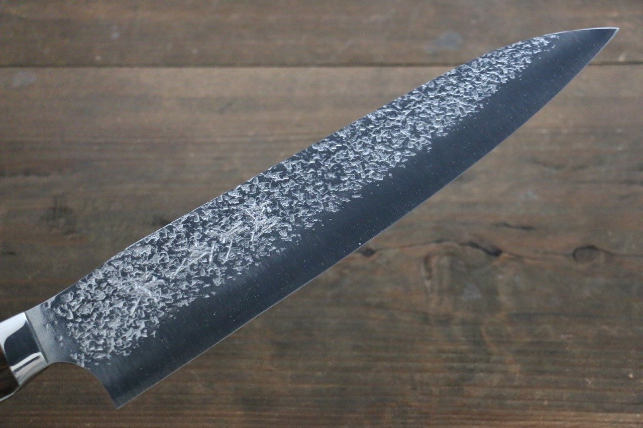 Yu Kurosaki Shizuku R2/SG2 Hammered Gyuto Japanese Chef Knife 240mm with Iron Wood Handle - Japanny - Best Japanese Knife