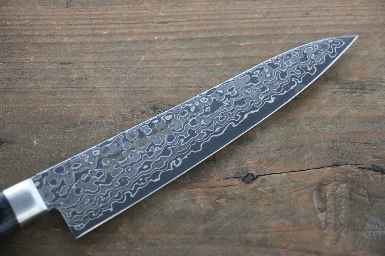 Sakai Takayuki AUS10 45 Layer Mirrored Damascus Petty Japanese Chef Knife 135mm - Japanny - Best Japanese Knife