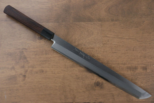 Thương hiệu Jikko Thép Bạc No.3 Dao thái cá, shashimi chuyên dụng Yanagiba (cán tròn) dao Nhật 270mm chuôi dao gỗ Đàn Hương