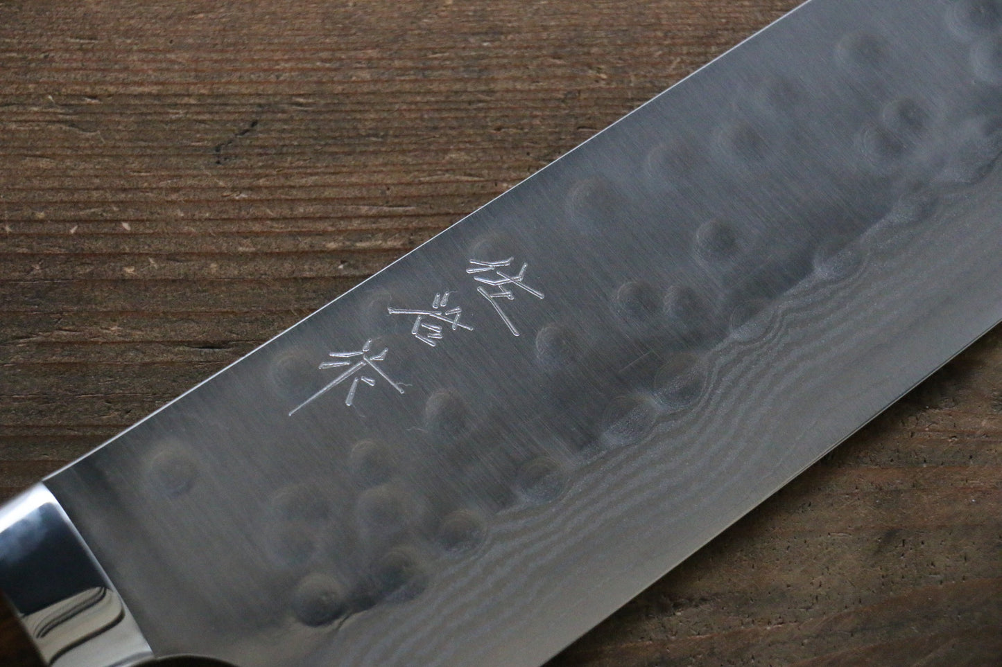 Takeshi Saji SRS13 Hammered Damascus Kiritsuke Japanese Chef Knife 270mm (Slender) with Iron Wood handle handle - Japanny - Best Japanese Knife