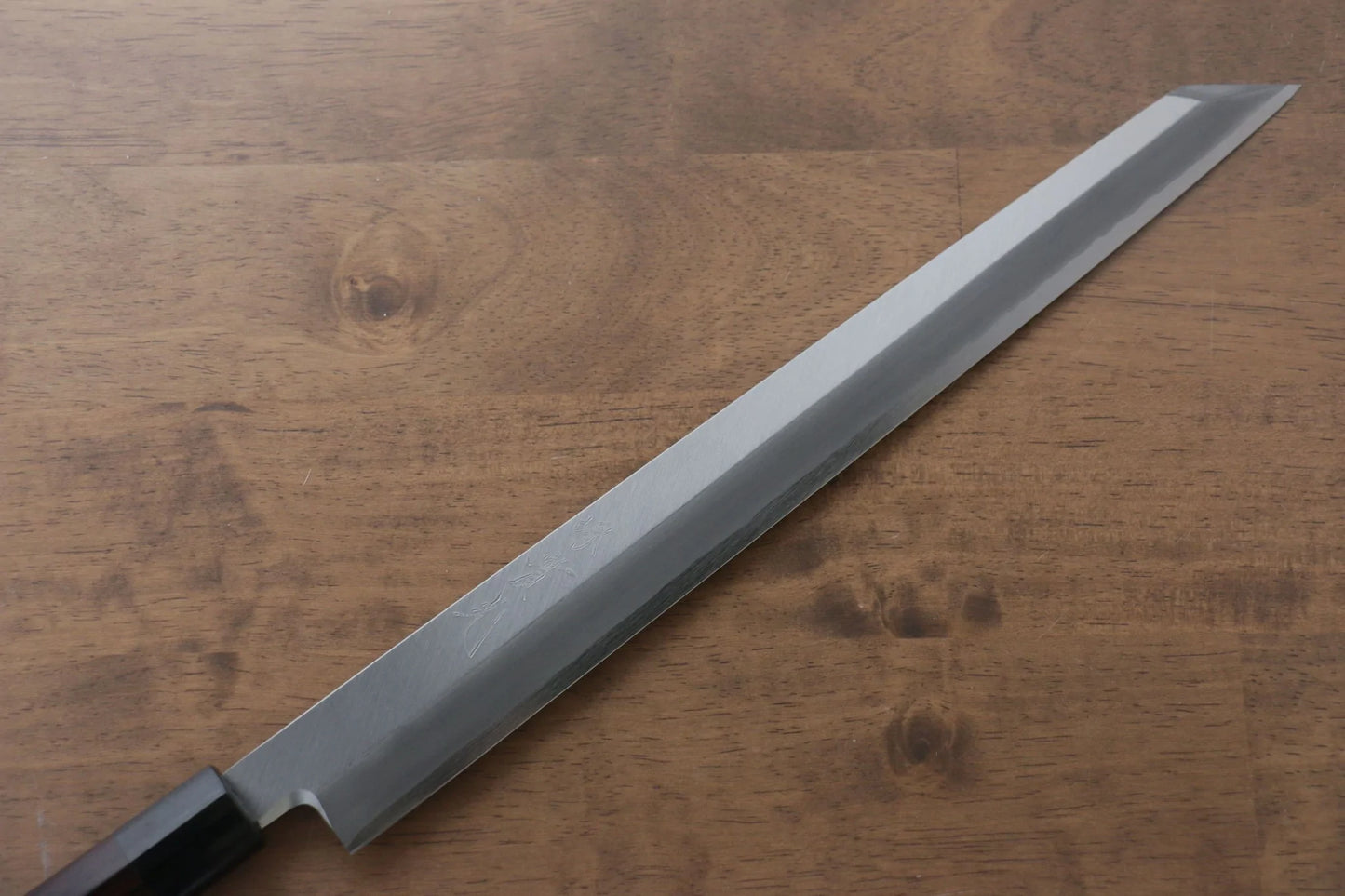 Jikko-Marke Silver Steel No.3 Specialized Sashimi-Fischmesser Yanagiba Japanisches Messer 330 mm Sandelholzgriff