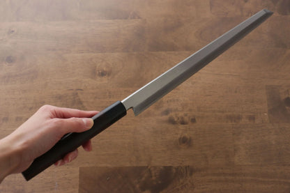 Thương hiệu Jikko Thép Bạc No.3 Dao thái cá sashimi chuyên dụng Yanagiba dao Nhật 330mm chuôi dao gỗ Đàn Hương