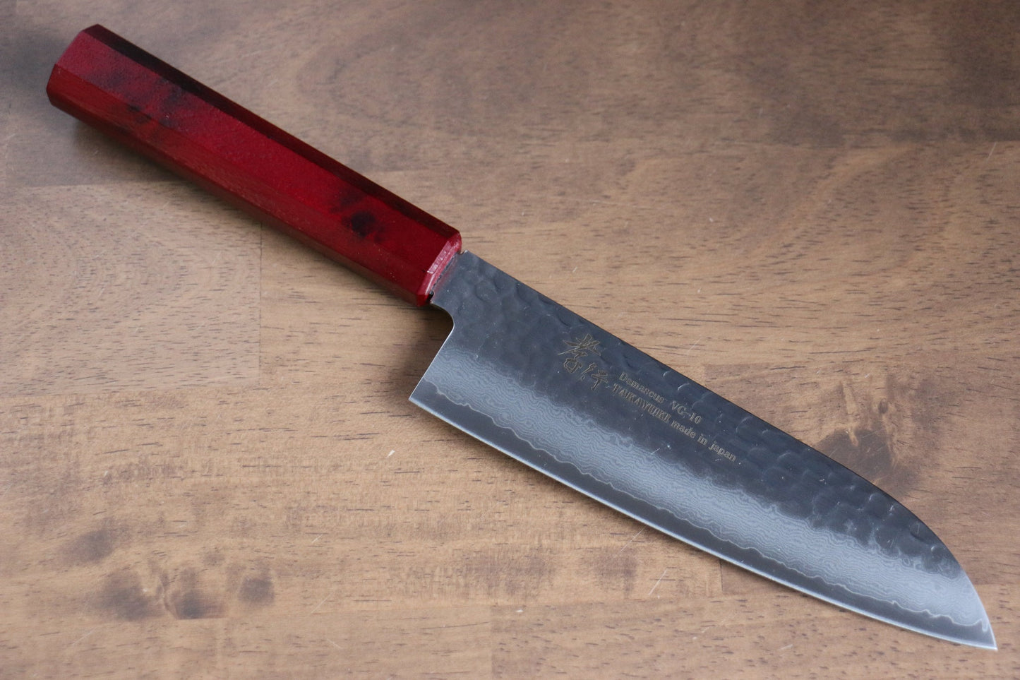 Thương hiệu Sakai Takayuki Thất sắc VG10 33 lớp  Dao đa năng Santoku dao Nhật 180mm chuôi dao nhựa ABS (Màu mai rùa già)