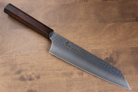 Marke Sakai Takayuki Sieben Farben VG10 33 Schichten Gyuto-Mehrzweckmesser (schwertförmige Klinge) Japanisches Messer 190 mm Griff aus ABS-Kunststoff (klassische Holzmaserung imitiert)