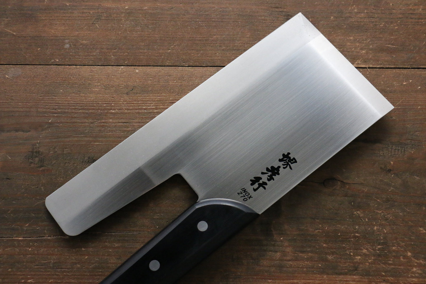 Sakai Takayuki [Left Handed] INOX Molybdenum Soba Japanese Knife 270mm - Japanny - Best Japanese Knife