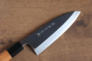 Marke Sakai Takayuki Hakugin INOX Hochglanzpoliertes Spezialfischmesser Deba Japanisches Messer 150 mm Griff aus Eibenholz