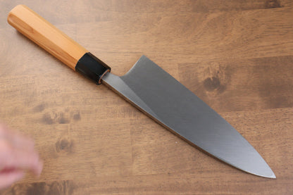 Free ship - Thương hiệu Sakai Takayuki Hakugin INOX Tráng gương Dao làm cá chuyên dụng Deba dao Nhật 210mm chuôi dao gỗ Thủy Tùng