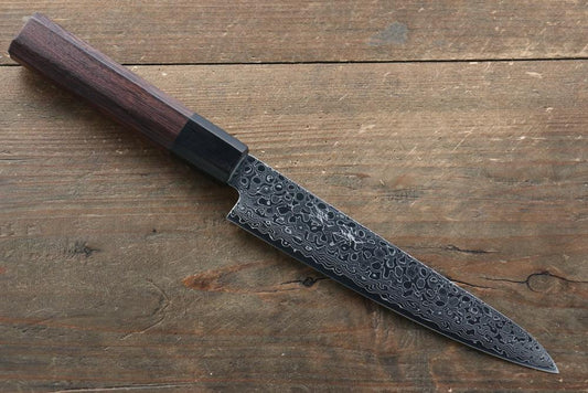 Dao đa năng Petty  Seisuke lưỡi thép cao cấp Damascus AUS10 kích thước 150mm chuôi dao gỗ ép