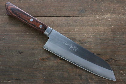 Kunihira VG1 Migaki Finished Santoku Japanese Knife 170mm with Mahogany Handle - Japanny - Best Japanese Knife