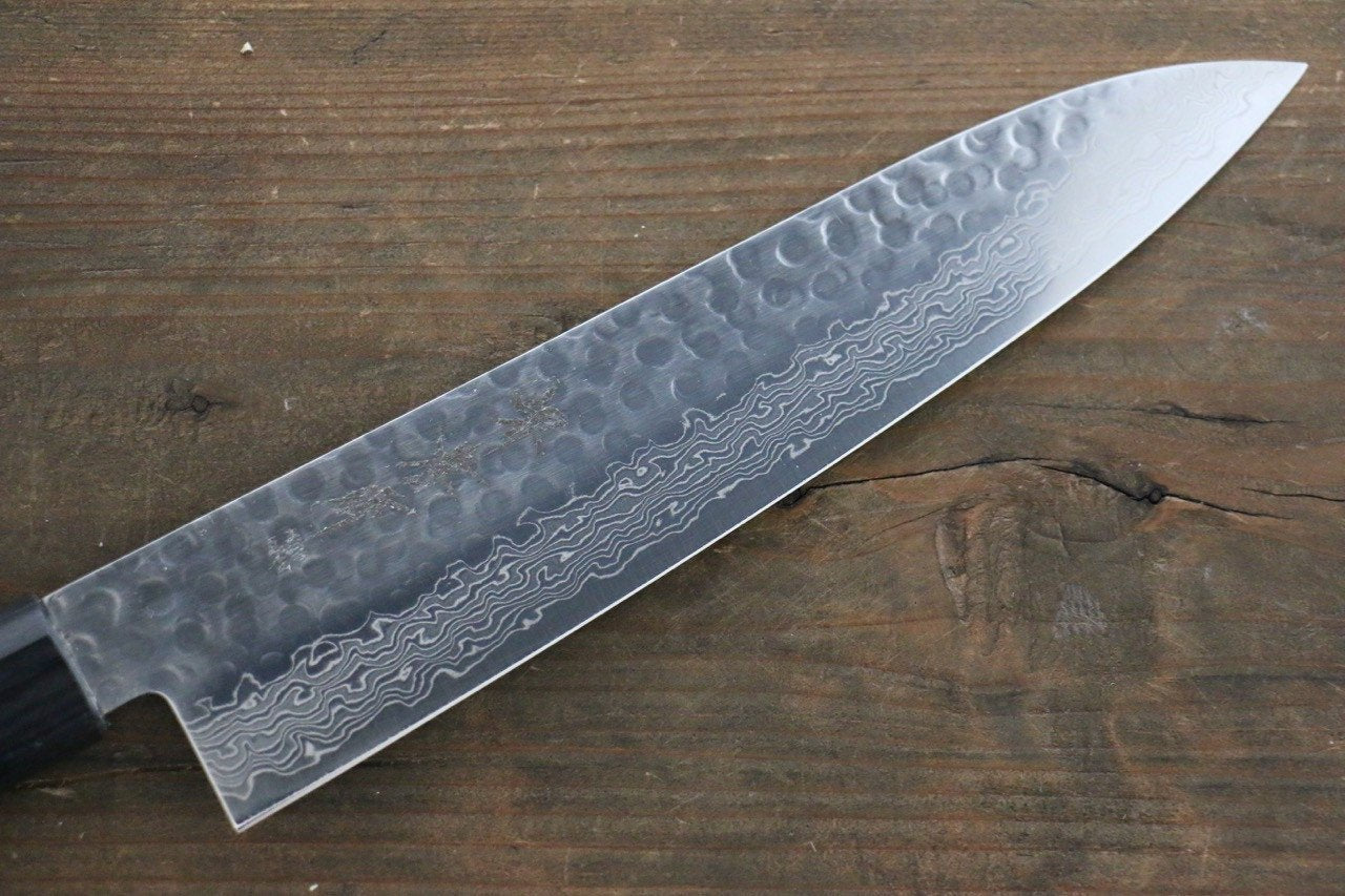 Sakai Takayuki 45 Layer Damascus Japanese Chef's Gyuto Knife 210mm with Shitan Handle - Japanny - Best Japanese Knife