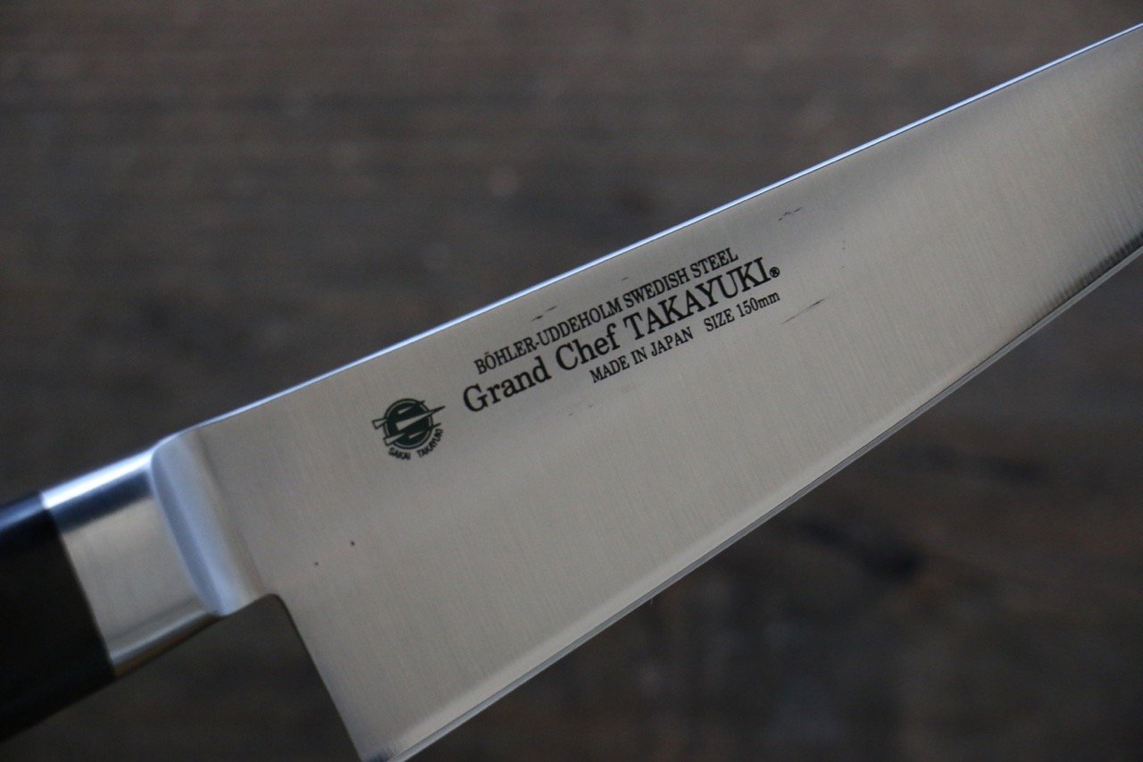 Sakai Takayuki Grand Chef Swedish Stain-resistant steel  Honesuki Boning Knife 150mm - Japanny - Best Japanese Knife