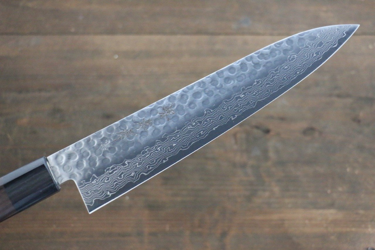 Sakai Takayuki 45 Layer Damascus Japanese Chef's Gyuto Knife 210mm with Shitan Handle - Japanny - Best Japanese Knife