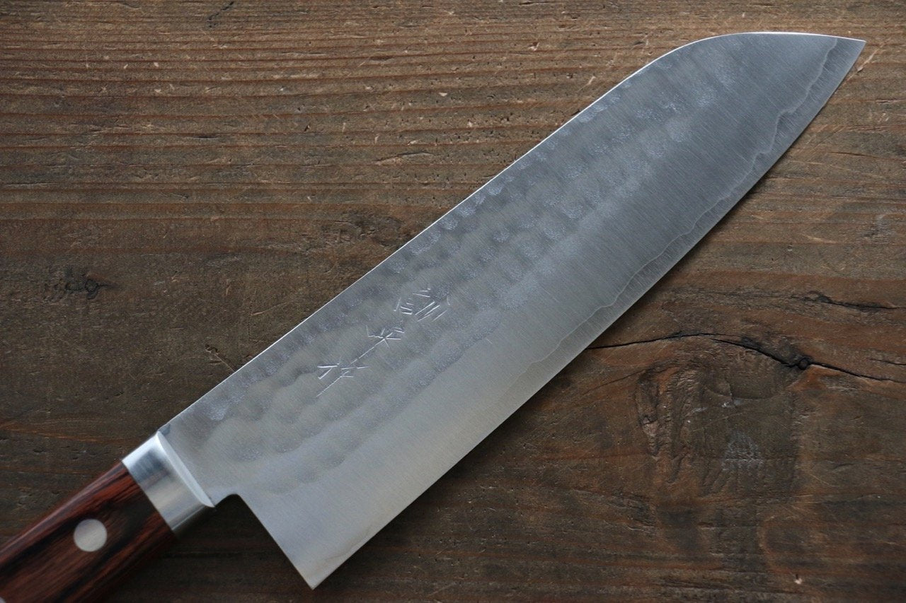 Kunihira VG1 Hammered Santoku Japanese Chef Knife 170mm - Japanny - Best Japanese Knife