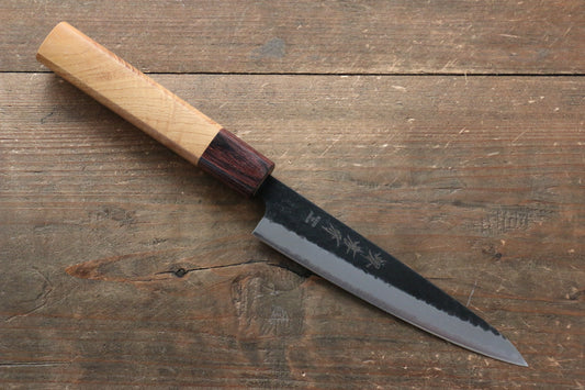 Sakai Takayuki Blue Super Petty-Utility Japanese Knife 135mm with Keyaki (Japanese Elm) Handle - Japanny - Best Japanese Knife