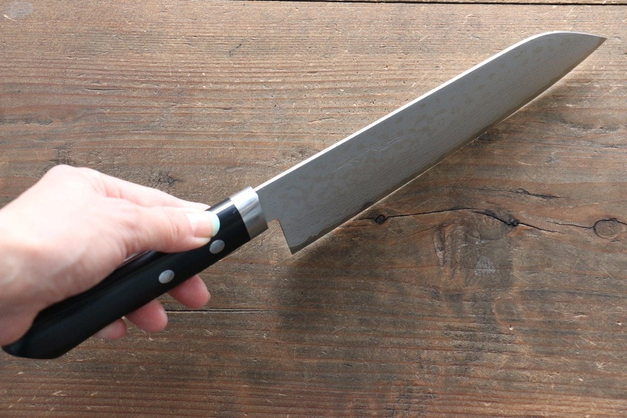 Kunihira Sairyu VG10 Damascus Santoku Japanese Chef Knife 170mm - Japanny - Best Japanese Knife