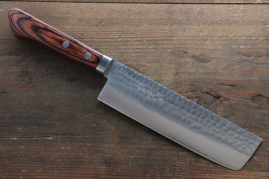 Kunihira VG1 Hammered Usuba Japanese Chef Knife 165mm with Bolster - Japanny - Best Japanese Knife