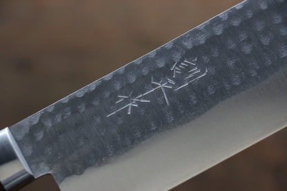 訓平 V金1号 鎚目 薄刃包丁 165MM マホガニー柄 Kunihira VG1 Hammered Usuba Japanese Chef Knife 165mm with Bolster - Japanny - Best Japanese Knife Free ship - Thương hiệu Kunihira VG1 Rèn thủ công Dao chuyên dụng rau củ quả Usuba dao Nhật 165mm gỗ cây GụChuôi dao