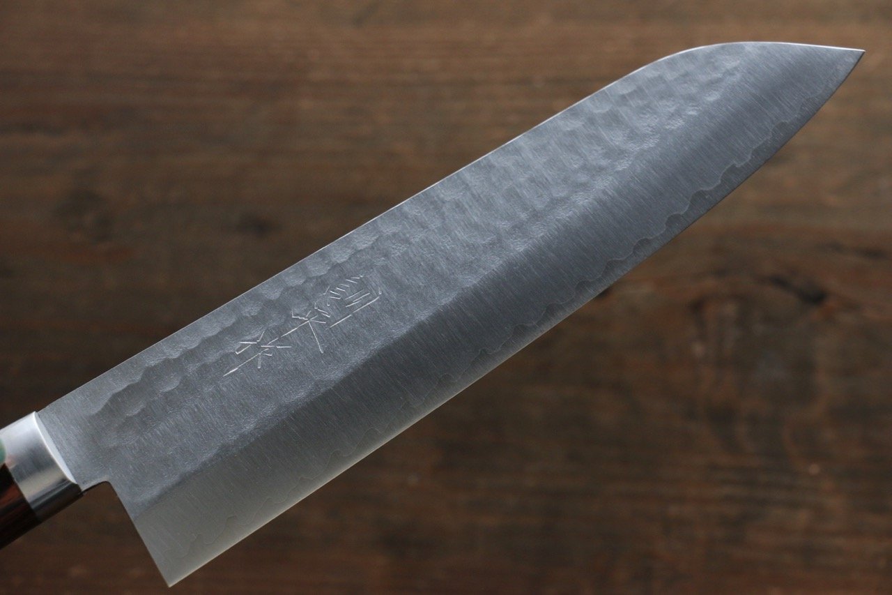 Kunihira VG1 Hammered Gyuto Japanese Chef Knife 180mm with Bolster - Japanny - Best Japanese Knife