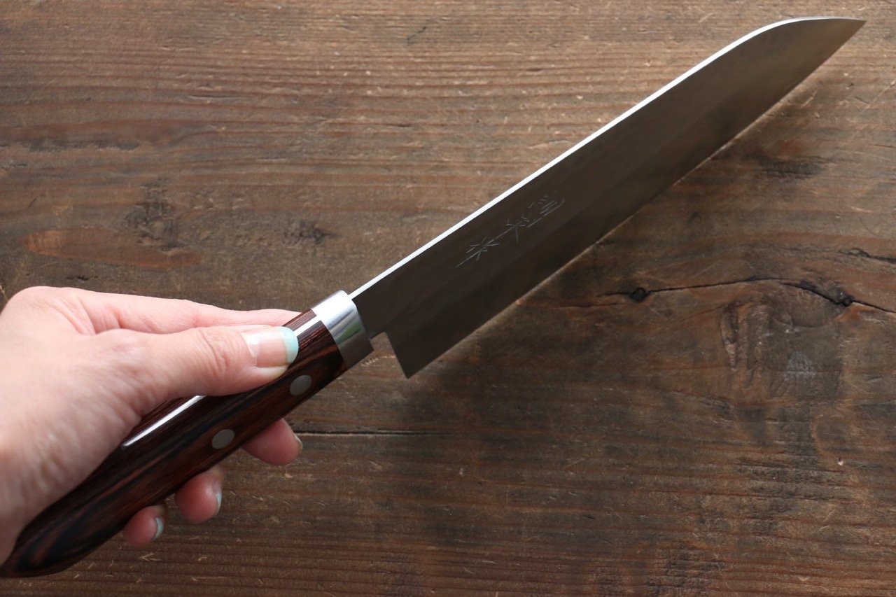 Kunihira VG1 Hammered Santoku Japanese Chef Knife 170mm with Bolster - Japanny - Best Japanese Knife