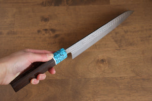 Thương hiệu Yu Kurosaki Ánh Sáng Senko R2/SG2 Rèn thủ công Dao đa năng Gyuto dao Nhật 210mm chuôi chuôi  dao gỗ Wenge