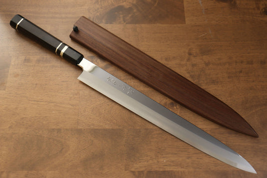 Thương hiệu Yu Kurosaki Kurosaki ☓ Myojin SPG 2 Tráng gương  Dao thái cá shashimi chuyên dụng Yanagiba dao Nhật 330mm chuôi chuôi  dao gỗ Mun