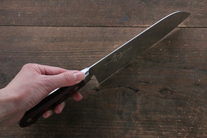 Sakai Takayuki Sakai Takayuki  Grand Chef Swedish Steel Santoku Japanese Knife 180mm with Brown Micarta Handle - Japanny - Best Japanese Knife