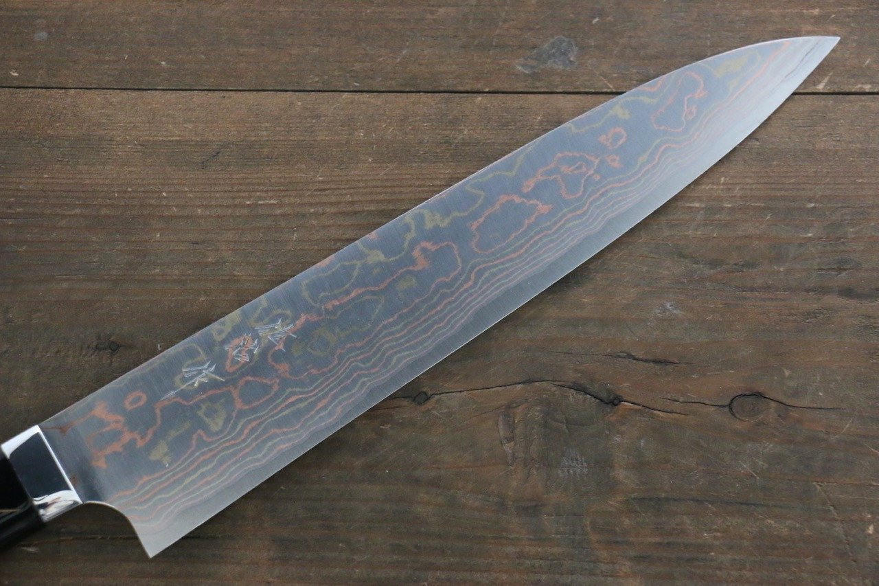 Takeshi Saji Colored Damascus Gyuto Japanese Chef Knife 270mm with Maki-e Art - Japanny - Best Japanese Knife