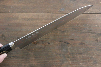 Takeshi Saji Colored Damascus Gyuto Japanese Chef Knife 270mm with Maki-e Art - Japanny - Best Japanese Knife