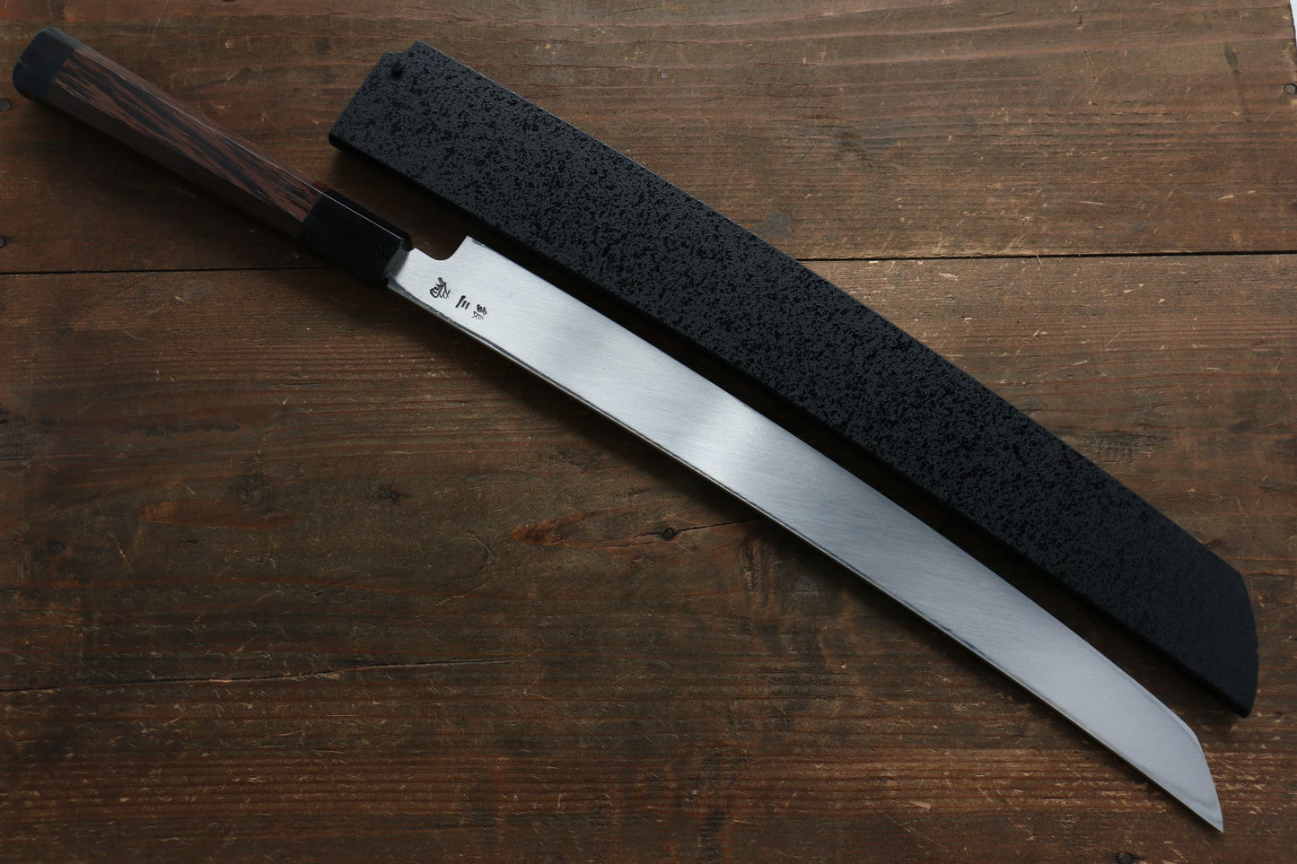 Sakai Takayuki Sakai Takayuki  Zangetsu Silver Steel No.3 Sakimaru Yanagiba Japanese Knife with Wenge Handle with Saya - Japanny - Best Japanese Knife