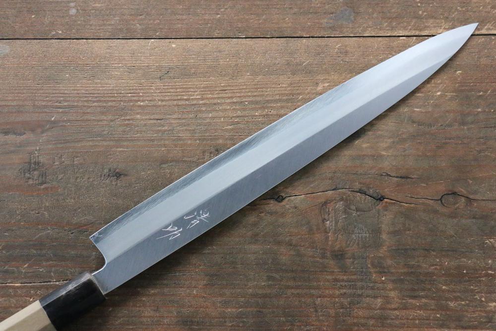 Marke Seisuke 【Für Linkshänder】 Molybdänstahl (MOL) Kasumitogi Spezialisiertes Shashimi-Fischmesser Yanagiba Japanisches Messer 270 mm