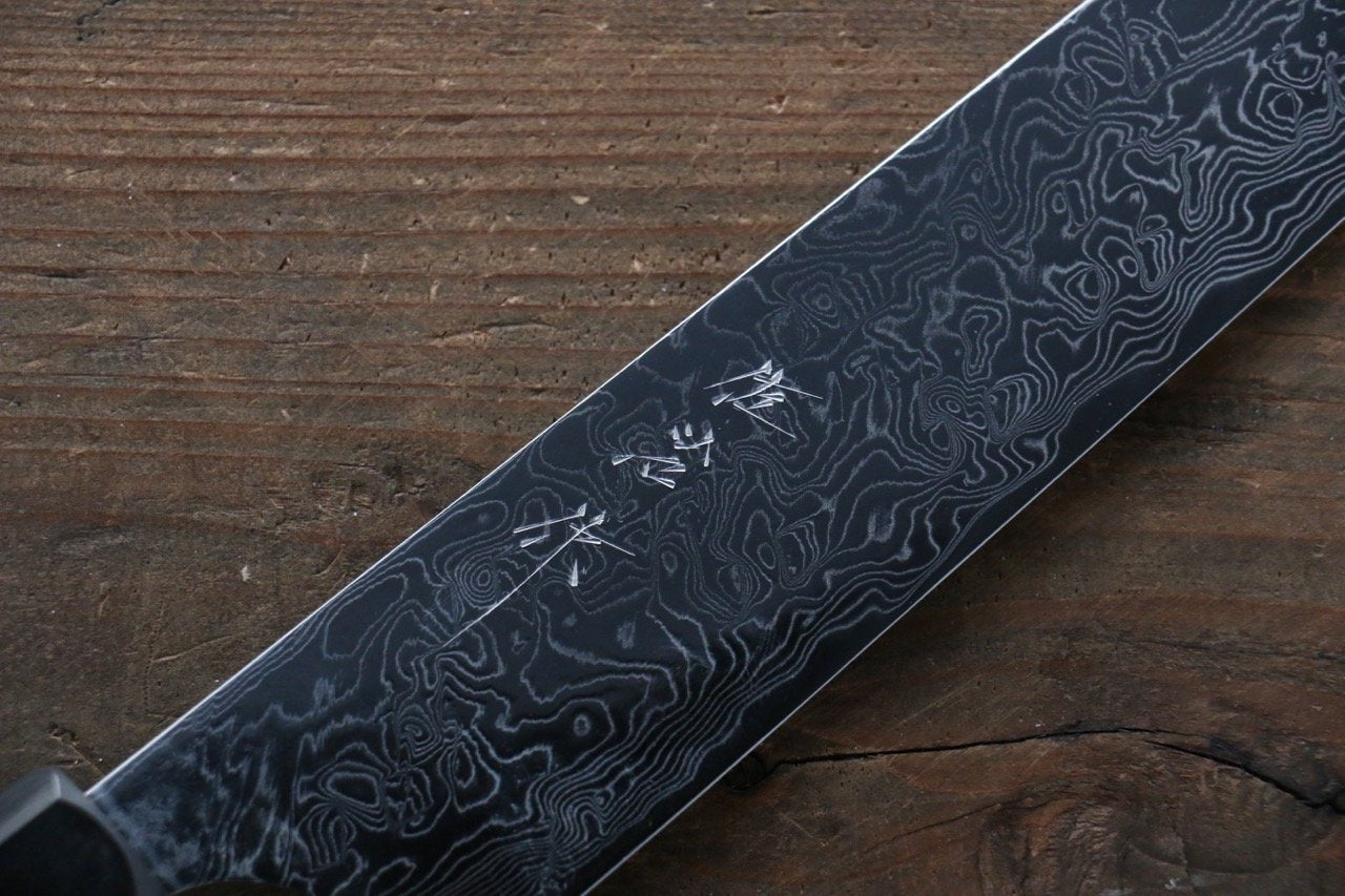 Takeshi Saji R2/SG2 Mirrored Damascus Sujihiki Japanese Chef Knife 270mm with Chinese Quince Handle(ferrule: Water Buffalo with Triple Ring) - Japanny - Best Japanese Knife