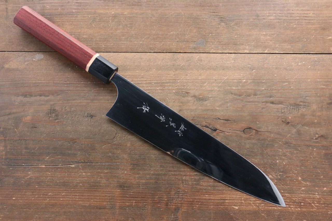 Yu Kurosaki R2/SG2 Mirrored Gyuto Japanese Chef Knife 240mm Padoauk Handle With Saya - Japanny - Best Japanese Knife