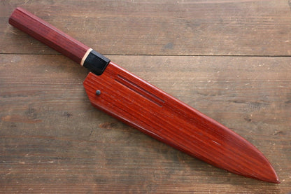 Yu Kurosaki R2/SG2 Mirrored Gyuto Japanese Chef Knife 240mm Padoauk Handle With Saya - Japanny - Best Japanese Knife