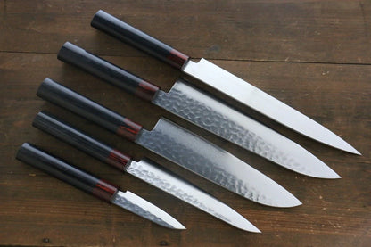 Bộ dao bếp 5 cây thương hiệu ISEYA Petty 76mm, Petty 150mm, Gyuto 210mm, Santoku 180mm, Yanagiba 210mm