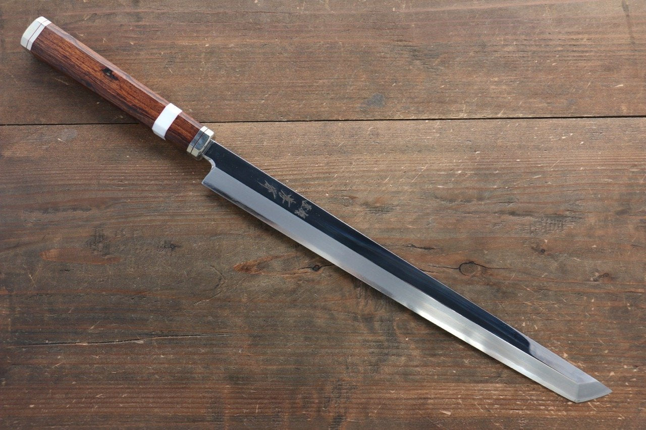 Sakai Takayuki Shiden Japanese Chef's Sakimaru Takohiki Knife with Desert Ironwood Handle 300mm - Japanny - Best Japanese Knife