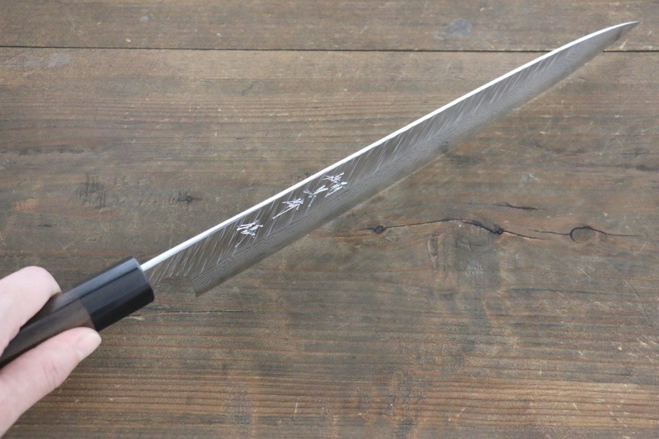 Yu Kurosaki Fujin VG10 Damascus Sujihiki Japanese Chef Knife 270mm - Japanny - Best Japanese Knife