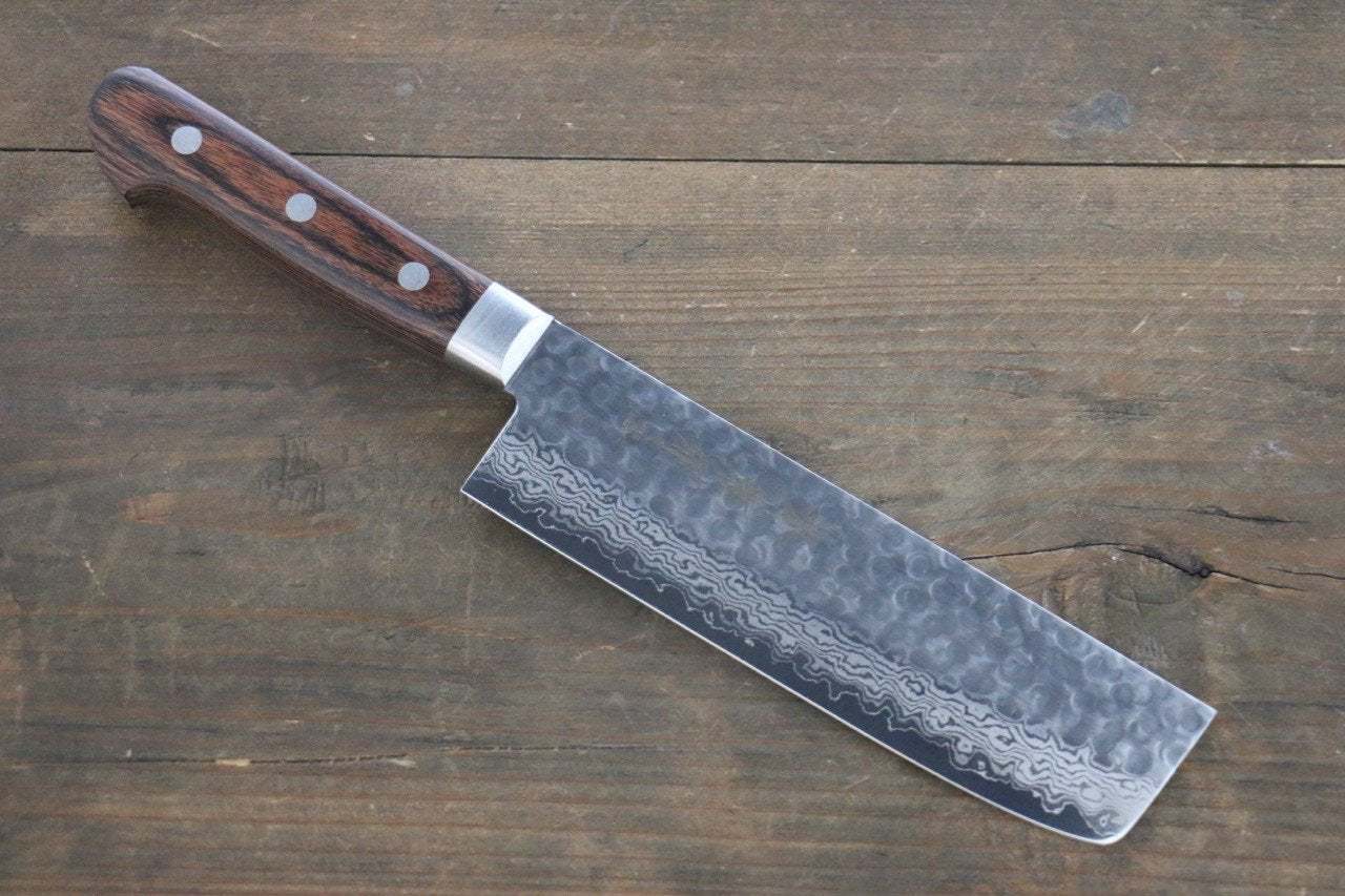 Sakai Takayuki VG10 17 Layer Damascus Nakiri Japanese Chef Knife 160mm - Japanny - Best Japanese Knife