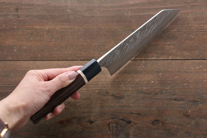 Yu Kurosaki Fujin VG10 Hammered Damascus Bunka Japanese Knife 165mm with Wenge Handle - Japanny - Best Japanese Knife