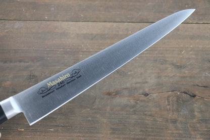 Marke Masahiro: Molybdänstahl (MOL). Spezialisiertes geripptes Messer, japanisches Sujihiki-Messer 