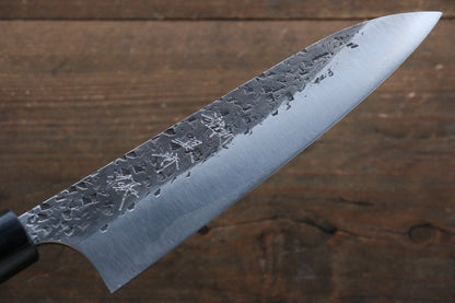 Yu Kurosaki Blue Super Clad Hammered Kurouchi Gyuto Japanese Chef Knife 180mm - Japanny - Best Japanese Knife