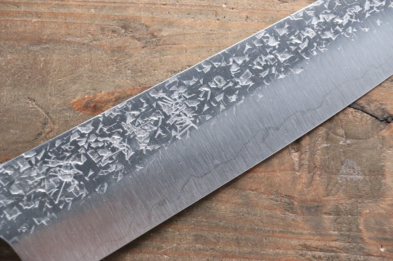 Yu Kurosaki Shizuku R2/SG2 Hammered Gyuto Japanese Knife 210mm with Lacquered Handle - Japanny - Best Japanese Knife