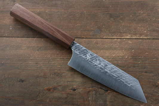 Yu Kurosaki Yu Kurosaki Raijin Cobalt Special Steel Hammered bunka Japanese Knife 165mm with Walnut Handle - Japanny - Best Japanese Knife