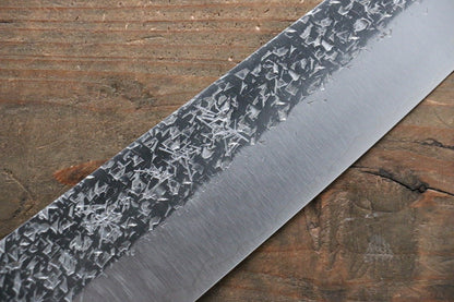 Yu Kurosaki Shizuku R2/SG2 Hammered Gyuto Japanese Knife 240mm with Lacquered Handle with Chinkin Saya (Hanabi) - Japanny - Best Japanese Knife