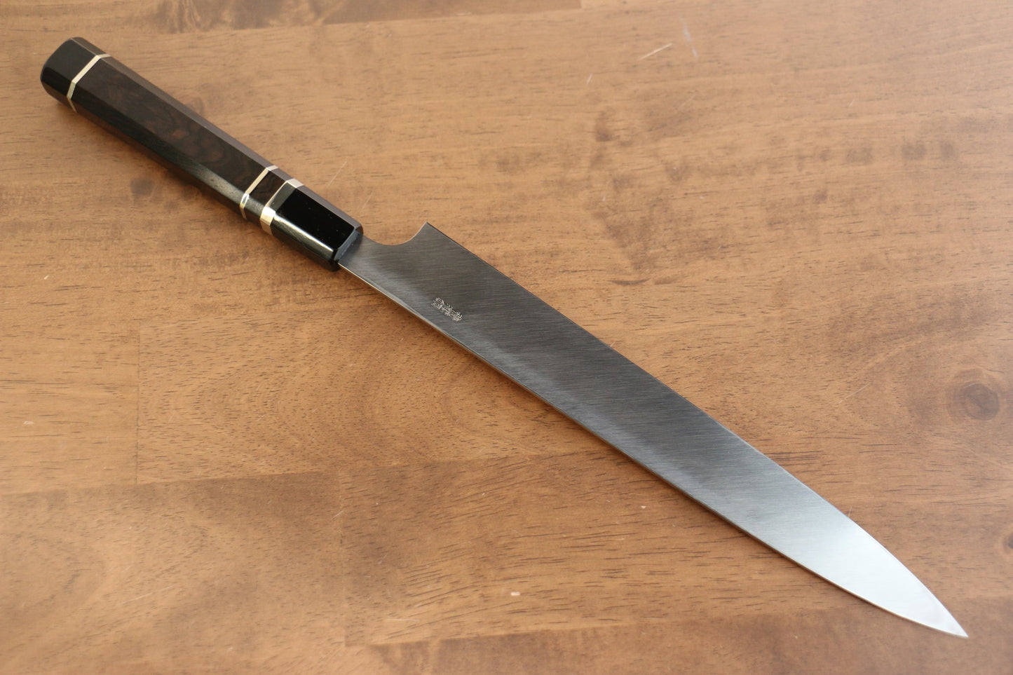 Thương hiệu Yu Kurosaki Thép xanh số 2 tráng gương Dao thái cá sashimi chuyên dụng Yanagiba dao Nhật 270mm chuôi dao gỗ Mun