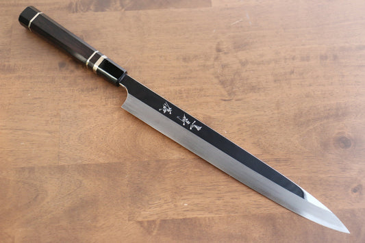 Thương hiệu Yu Kurosaki Thép xanh No.2 Tráng gương  Dao thái cá shashimi chuyên dụng Yanagiba dao Nhật 300mm chuôi chuôi  dao gỗ Mun