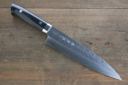 Takeshi Saji SRS13 Hammered Gyuto Japanese Chef Knife 210mm with Black Micarta handle - Japanny - Best Japanese Knife