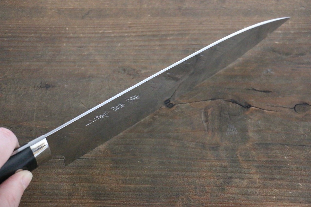 Takeshi Saji SRS13 Hammered Gyuto Japanese Chef Knife 210mm with Black Micarta handle - Japanny - Best Japanese Knife